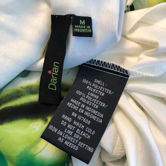 Darian Ruched A-Line Maxi Dress V Neck Sleeveless Geometric Motif Size Medium Gr - Picture 4 of 10